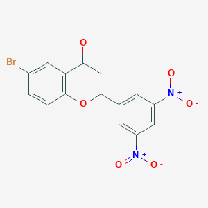 6-Bromo-2-(3,5-dinitrophenyl)-4H-1-benzopyran-4-one