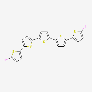 2,5-Bis[5-(5-iodothiophen-2-yl)thiophen-2-yl]thiophene