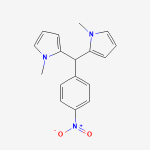 molecular formula C17H17N3O2 B14193964 1H-Pyrrole, 2,2'-[(4-nitrophenyl)methylene]bis[1-methyl- CAS No. 852928-18-8