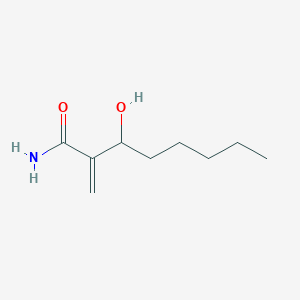 3-Hydroxy-2-methylideneoctanamide