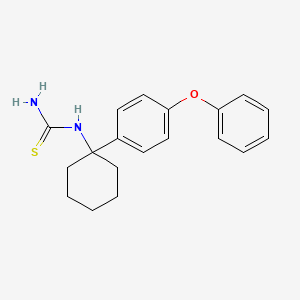 molecular formula C19H22N2OS B14193996 [1-(4-Phenoxyphenyl)cyclohexyl]thiourea CAS No. 832099-13-5