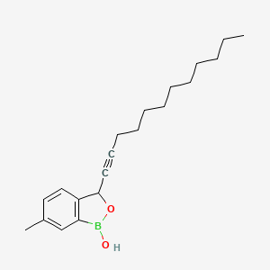 3-(Dodec-1-yn-1-yl)-6-methyl-2,1-benzoxaborol-1(3H)-ol