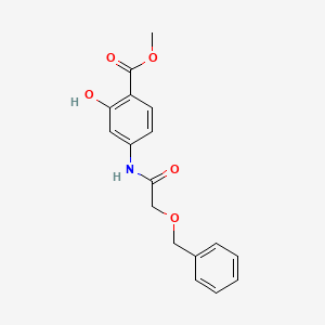 B1419400 Methyl 4-(2-(benzyloxy)acetamido)-2-hydroxybenzoate CAS No. 1092460-39-3
