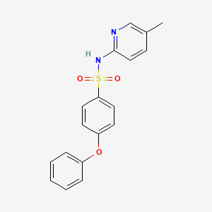 molecular formula C18H16N2O3S B14194019 N-(5-Methylpyridin-2-yl)-4-phenoxybenzene-1-sulfonamide CAS No. 920527-48-6