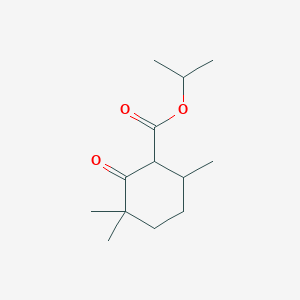 Cyclohexanecarboxylic acid, 3,3,6-trimethyl-2-oxo-, 1-methylethyl ester