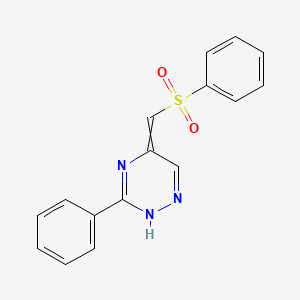 5-[(Benzenesulfonyl)methylidene]-3-phenyl-2,5-dihydro-1,2,4-triazine