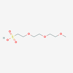 molecular formula C7H16O6S B14194042 2-[2-(2-Methoxyethoxy)ethoxy]ethane-1-sulfonic acid CAS No. 917608-80-1