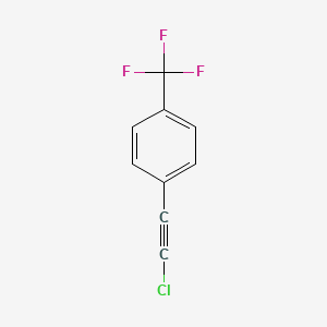 molecular formula C9H4ClF3 B14194046 1-(Chloroethynyl)-4-(trifluoromethyl)benzene CAS No. 873079-75-5