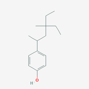 molecular formula C15H24O B14194051 4-(4-Ethyl-4-methylhexan-2-yl)phenol CAS No. 881201-77-0