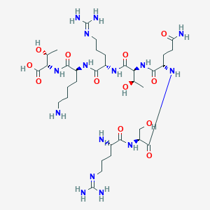 N~5~-(Diaminomethylidene)-L-ornithyl-L-seryl-L-glutaminyl-L-threonyl-N~5~-(diaminomethylidene)-L-ornithyl-L-lysyl-L-threonine