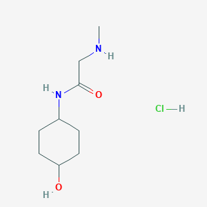 molecular formula C9H19ClN2O2 B1419408 N-(4-羟基环己基)-2-(甲基氨基)乙酰胺盐酸盐 CAS No. 1181868-37-0