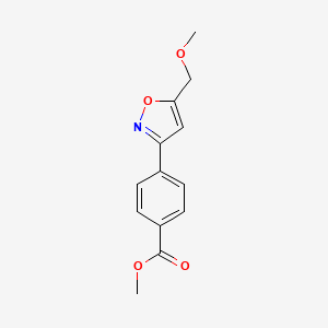 Methyl 4-[5-(methoxymethyl)-1,2-oxazol-3-yl]benzoate