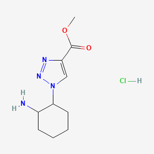 B1419409 methyl 1-(2-aminocyclohexyl)-1H-1,2,3-triazole-4-carboxylate hydrochloride CAS No. 1181515-63-8