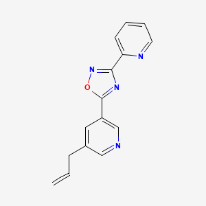 molecular formula C15H12N4O B14194100 3-(Prop-2-en-1-yl)-5-[3-(pyridin-2-yl)-1,2,4-oxadiazol-5-yl]pyridine CAS No. 856570-69-9