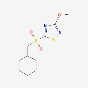 5-(Cyclohexylmethanesulfonyl)-3-methoxy-1,2,4-thiadiazole