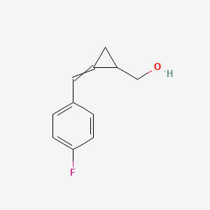 molecular formula C11H11FO B14194118 {2-[(4-Fluorophenyl)methylidene]cyclopropyl}methanol CAS No. 850403-62-2