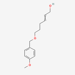 molecular formula C14H20O3 B14194119 6-[(4-Methoxyphenyl)methoxy]hex-2-EN-1-OL CAS No. 831228-09-2