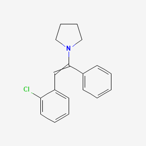 1-[2-(2-Chlorophenyl)-1-phenylethenyl]pyrrolidine