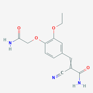 3-[4-(2-Amino-2-oxoethoxy)-3-ethoxyphenyl]-2-cyanoprop-2-enamide