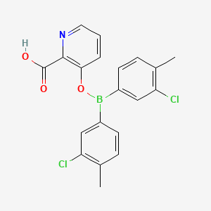 molecular formula C20H16BCl2NO3 B14194150 3-{[Bis(3-chloro-4-methylphenyl)boranyl]oxy}pyridine-2-carboxylic acid CAS No. 873102-03-5