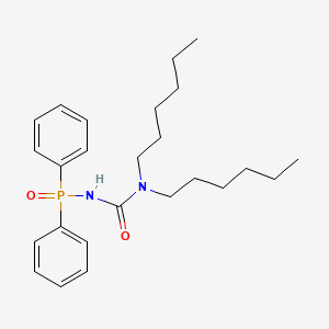 N-(Dihexylcarbamoyl)-P,P-diphenylphosphinic amide