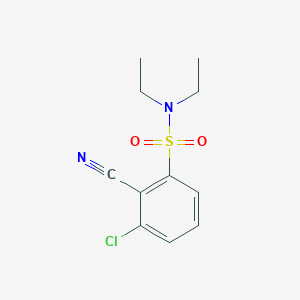 molecular formula C11H13ClN2O2S B14194171 3-Chloro-2-cyano-N,N-diethylbenzene-1-sulfonamide CAS No. 850156-02-4