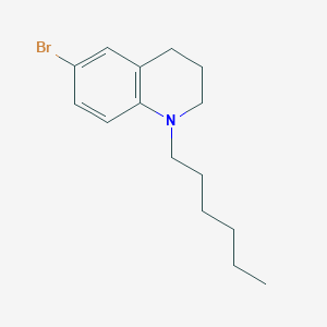 molecular formula C15H22BrN B14194181 6-Bromo-1-hexyl-1,2,3,4-tetrahydroquinoline CAS No. 922528-34-5