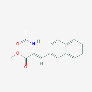 molecular formula C16H15NO3 B141942 Methyl 2-acetamido-3-(2-naphthyl)propenoate CAS No. 131305-19-6