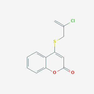 molecular formula C12H9ClO2S B14194214 4-[(2-Chloroprop-2-en-1-yl)sulfanyl]-2H-1-benzopyran-2-one CAS No. 831225-66-2