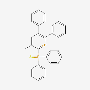 molecular formula C30H24P2S B14194220 2-(Diphenylphosphorothioyl)-3-methyl-5,6-diphenylphosphinine CAS No. 849722-84-5