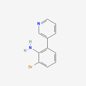 molecular formula C11H9BrN2 B14194229 2-Bromo-6-(pyridin-3-yl)aniline CAS No. 923293-17-8