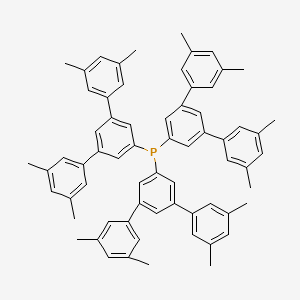 molecular formula C66H63P B14194237 Tris[3,5-bis(3,5-dimethylphenyl)phenyl]phosphane CAS No. 886232-53-7