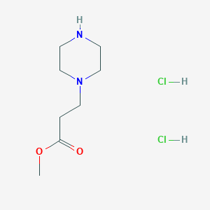 molecular formula C8H18Cl2N2O2 B1419425 3-(哌嗪-1-基)丙酸甲酯二盐酸盐 CAS No. 82972-28-9