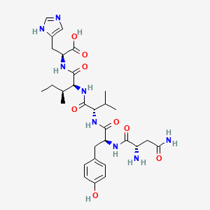 L-Asparaginyl-L-tyrosyl-L-valyl-L-isoleucyl-L-histidine