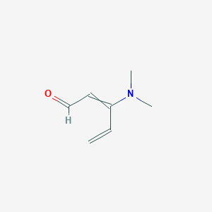 molecular formula C7H11NO B14194252 3-(Dimethylamino)penta-2,4-dienal CAS No. 920518-67-8