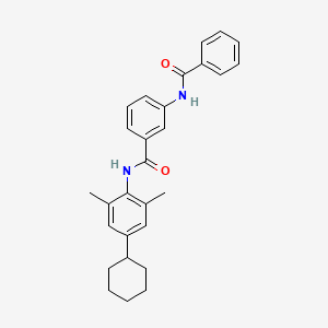 3-Benzamido-N-(4-cyclohexyl-2,6-dimethylphenyl)benzamide