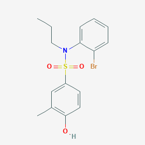 molecular formula C16H18BrNO3S B14194269 N-(2-bromophenyl)-4-hydroxy-3-methyl-N-propylbenzenesulfonamide CAS No. 877814-80-7