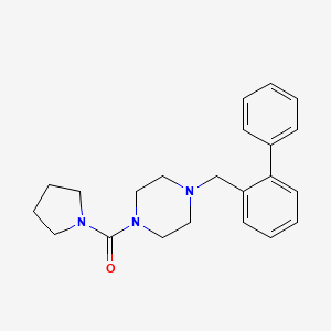 {4-[([1,1'-Biphenyl]-2-yl)methyl]piperazin-1-yl}(pyrrolidin-1-yl)methanone