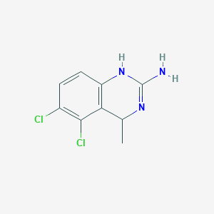 molecular formula C9H9Cl2N3 B14194282 5,6-Dichloro-4-methyl-1,4-dihydroquinazolin-2-amine CAS No. 918134-89-1