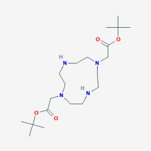 B141943 1,7-Bis(tert-butoxycarbonylmethyl)-1,4,7,10-tetraazacyclododecane CAS No. 162148-48-3