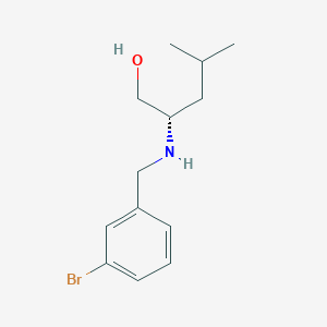 (2S)-2-{[(3-Bromophenyl)methyl]amino}-4-methylpentan-1-ol