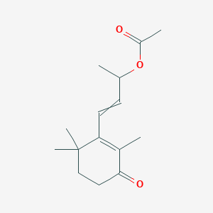 4-(2,6,6-Trimethyl-3-oxocyclohex-1-en-1-yl)but-3-en-2-yl acetate