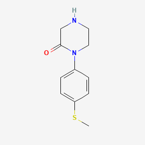 1-(4-Methylsulfanylphenyl)piperazin-2-one