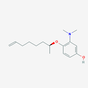 3-(Dimethylamino)-4-{[(2S)-oct-7-en-2-yl]oxy}phenol