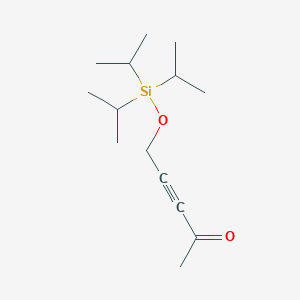 molecular formula C14H26O2Si B14194395 5-{[Tri(propan-2-yl)silyl]oxy}pent-3-yn-2-one CAS No. 922721-82-2