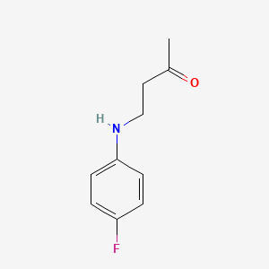 molecular formula C10H12FNO B14194422 2-Butanone, 4-[(4-fluorophenyl)amino]- CAS No. 882041-32-9