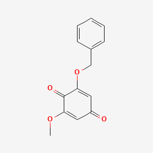 molecular formula C14H12O4 B14194423 2-(Benzyloxy)-6-methoxycyclohexa-2,5-diene-1,4-dione CAS No. 854050-00-3