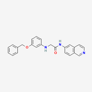 Acetamide, N-6-isoquinolinyl-2-[[3-(phenylmethoxy)phenyl]amino]-