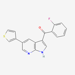 Methanone, (2-fluorophenyl)[5-(3-thienyl)-1H-pyrrolo[2,3-b]pyridin-3-yl]-