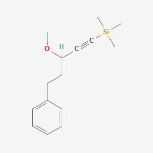 Silane, (3-methoxy-5-phenyl-1-pentynyl)trimethyl-